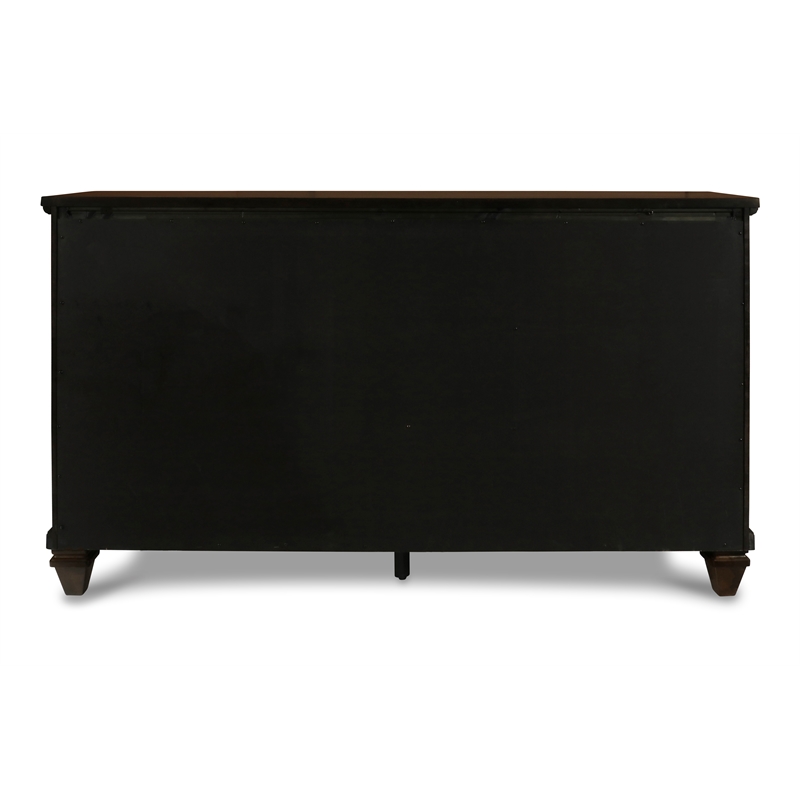 New Classic Furniture Sevilla 9-Drawer Wood Dresser in Walnut
