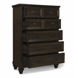 New Classic Furniture Sevilla 5-Drawer Solid Wood Chest in Walnut