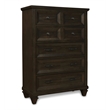 New Classic Furniture Sevilla 5-Drawer Solid Wood Chest in Walnut