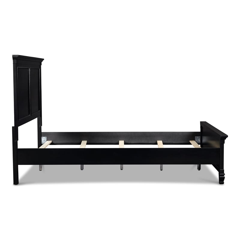 New Classic Furniture Tamarack 5-Piece Wood King Bedroom Set in Black