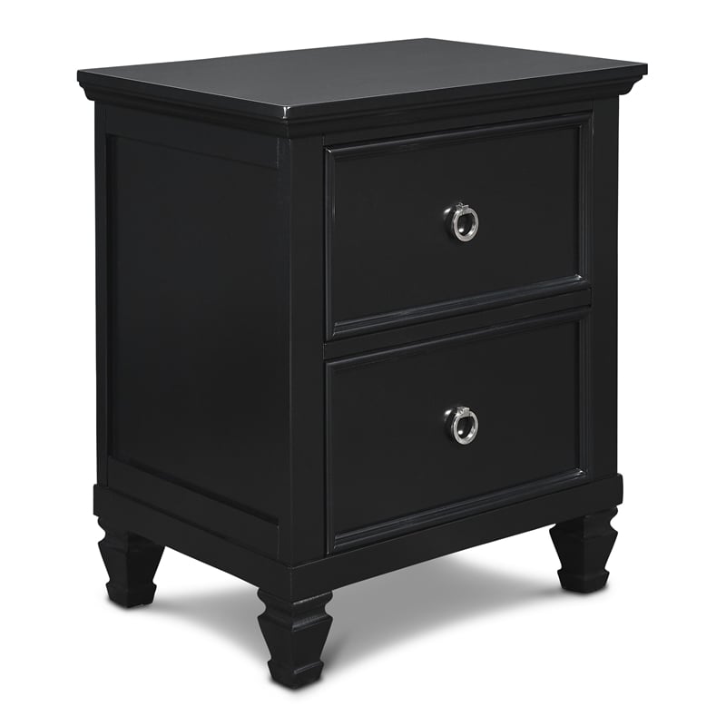 New Classic Furniture Tamarack 5-Piece Wood King Bedroom Set in Black