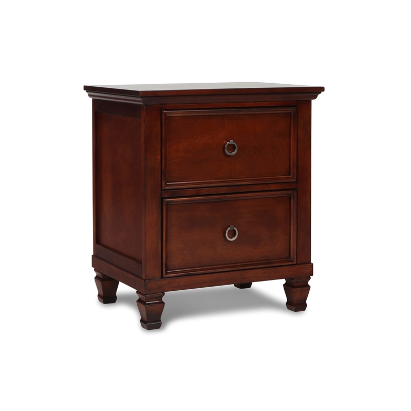 New Classic Furniture Tamarack 5-Piece Wood Cal King Bedroom Set in Brown Cherry