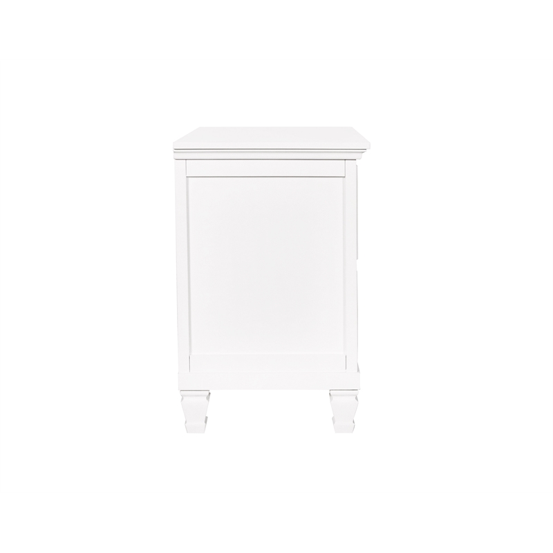 New Classic Furniture Tamarack 5-Piece Wood King Bedroom Set in White