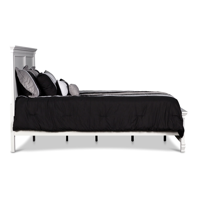 New Classic Furniture Tamarack 5-Piece Wood California King Bedroom Set in White