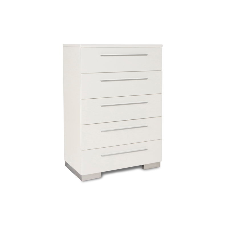 New Classic Sapphire 4-Piece Wood King Bedroom Set with Chest in White