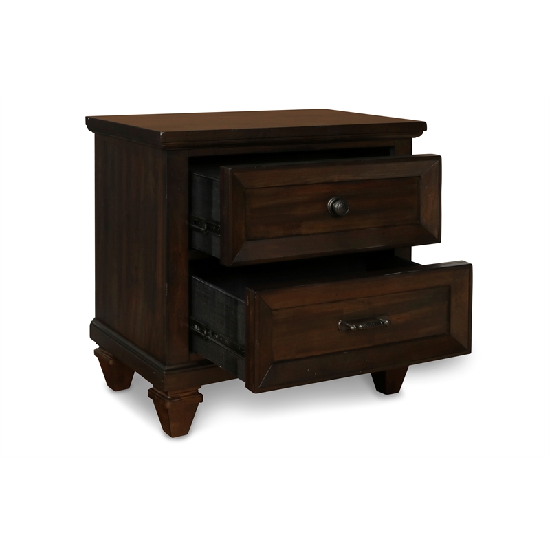 New Classic Furniture Sevilla 5-Piece Wood California King Bedroom Set in Walnut