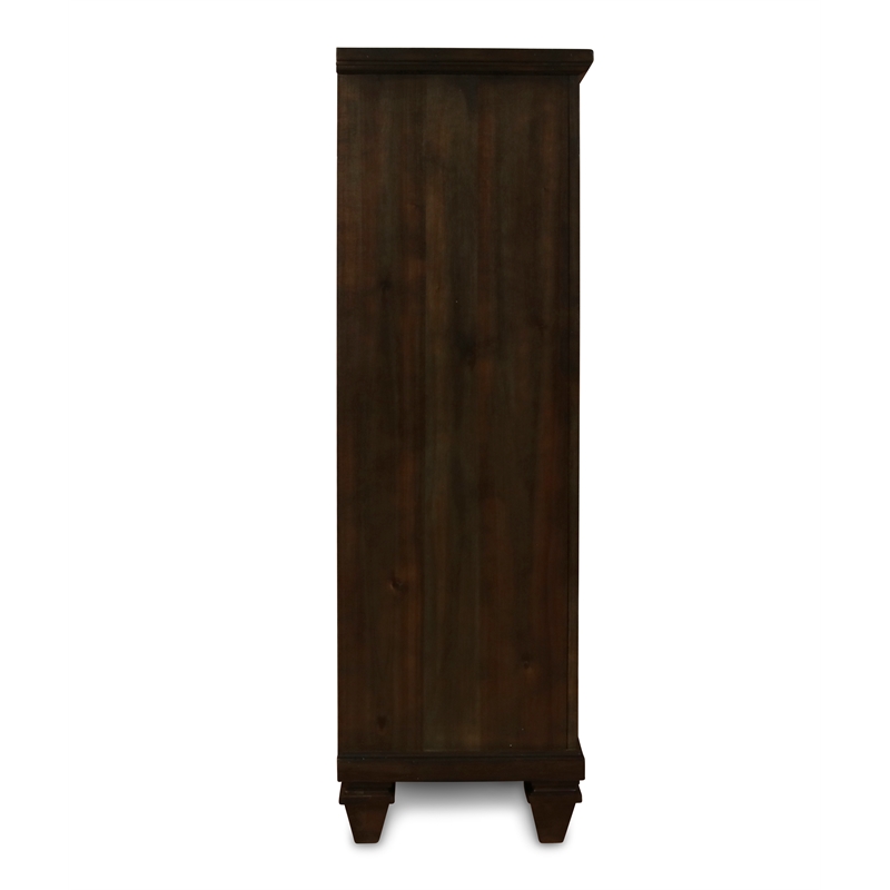 New Classic Sevilla 4-Piece Wood Queen Bedroom Set with Chest in Walnut