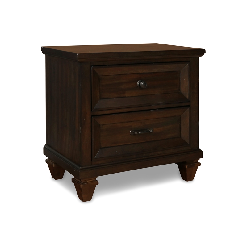 New Classic Furniture Sevilla 5-Piece Wood Queen Bedroom Set in Walnut