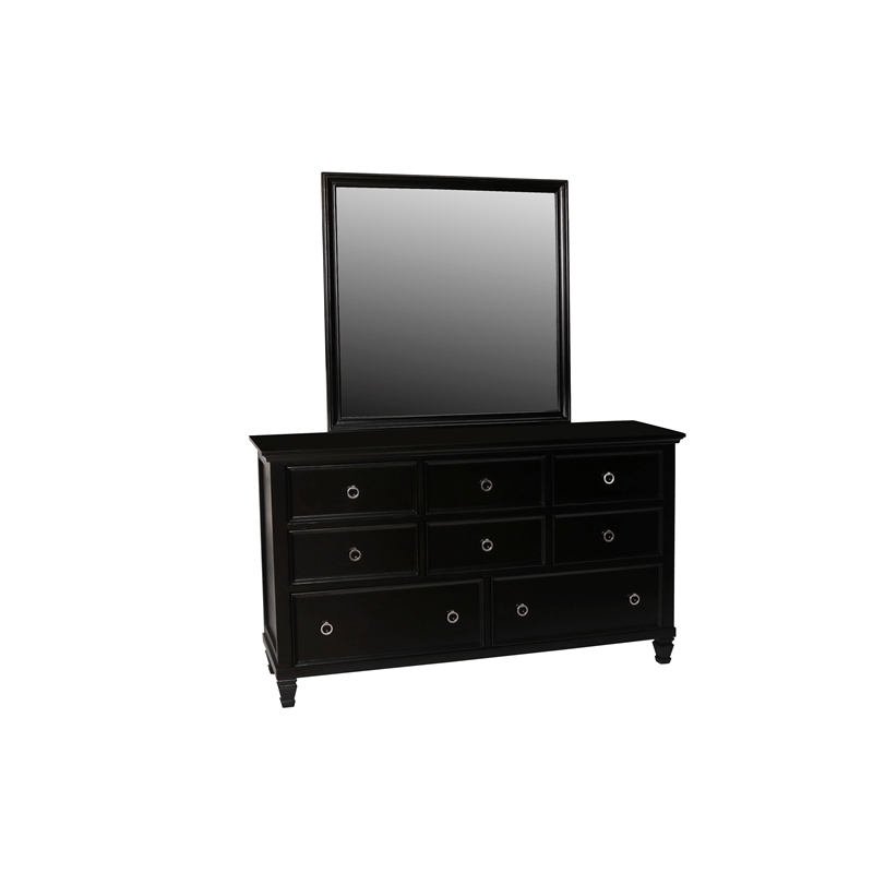 New Classic Furniture Tamarack 5-Piece Wood California King Bedroom Set in Black
