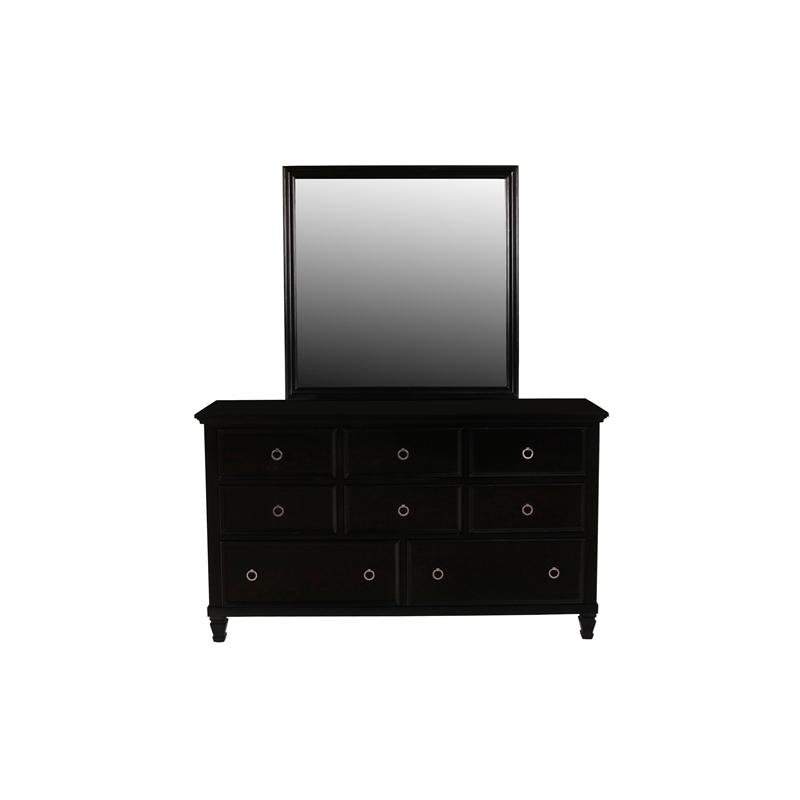 New Classic Furniture Tamarack 5-Piece Wood California King Bedroom Set in Black