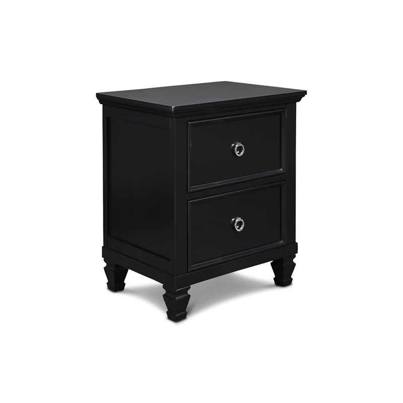 New Classic Furniture Tamarack 5-Piece Wood California King Bedroom Set in Black