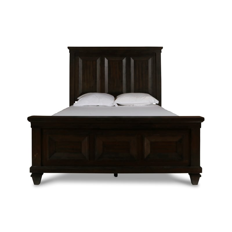 New Classic Furniture Sevilla 6-Piece Wood Queen Bedroom Set in Walnut