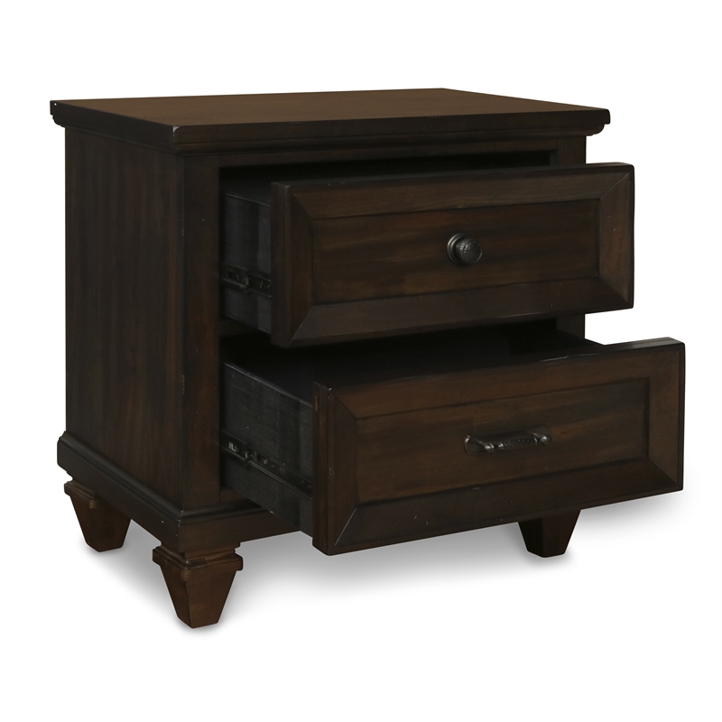New Classic Furniture Sevilla 6-Piece Wood Queen Bedroom Set in Walnut