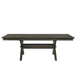 New Classic Furniture Gulliver Solid Wood Rectangle Dining Table in Rustic Brown