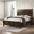 New Classic Furniture Blue Ridge Solid Wood King Bed in Gray