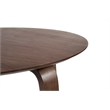 New Classic Furniture Gabby Solid Wood Round Dining Table in Walnut