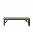New Classic Gulliver 6-Piece Solid Wood Rectangular Dining Set in Rustic Brown