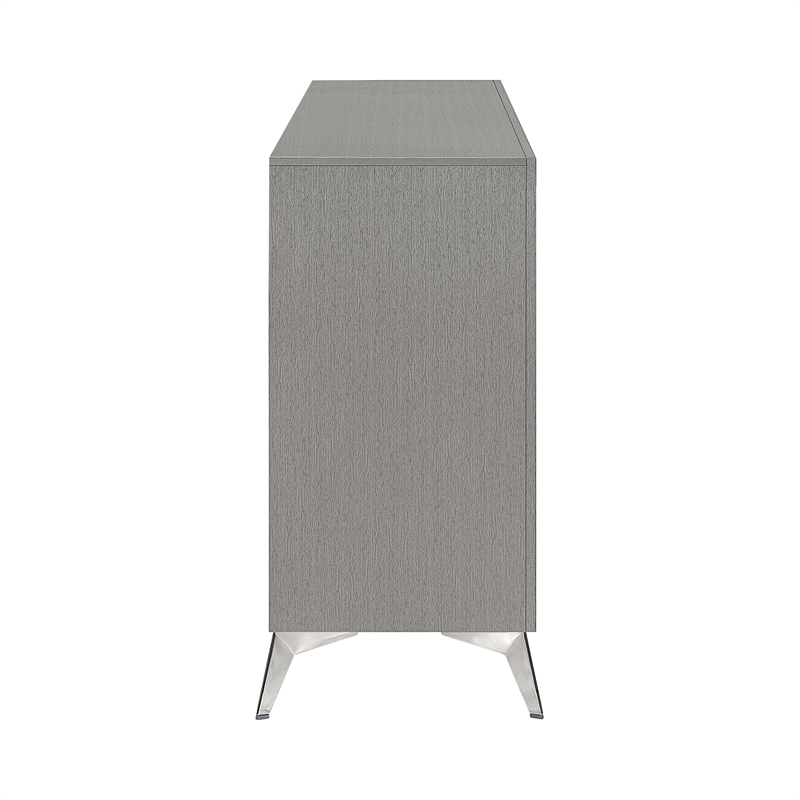 New Classic Furniture Huxley 6-Drawer Solid Wood Dresser in Gray