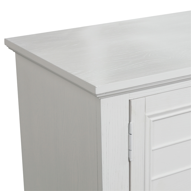 New Classic Furniture Jamestown Solid Wood 5-Drawer Dresser in White