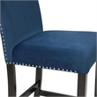New Classic Celeste 5-Piece Wood Round Counter Table Set in Blue