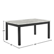 New Classic Celeste 5-Piece Wood Rectangle Dining Table Set in Gray
