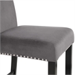 New Classic Celeste 5-Piece Wood Round Counter Table Set in Gray