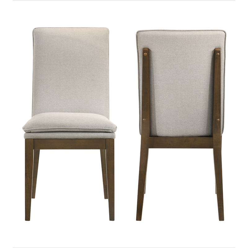 New Classic Furniture Maggie Solid Wood Dining Chair in Natural (Set of 2)