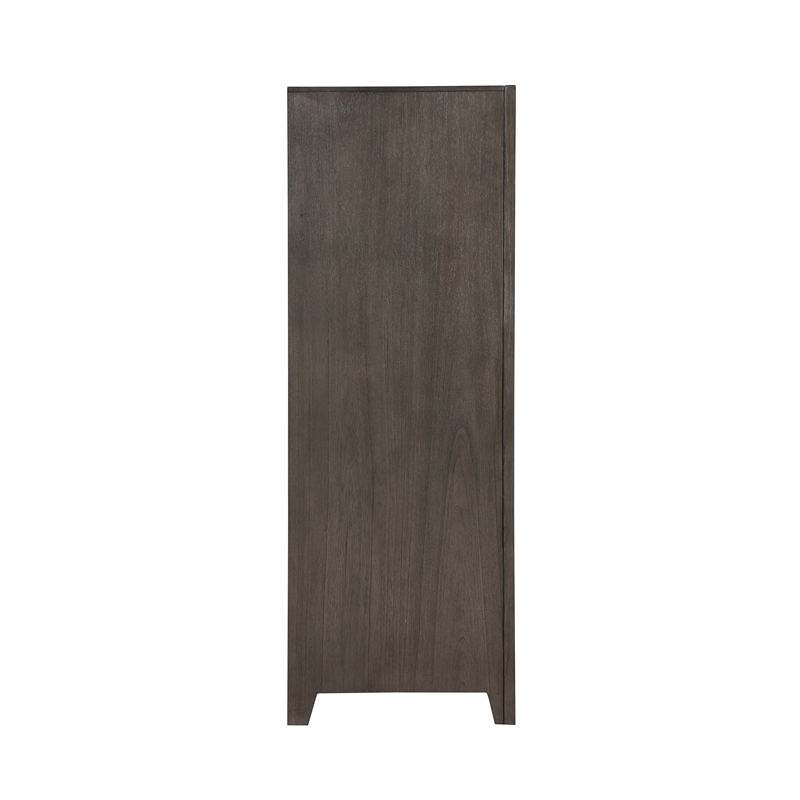 New Classic Furniture Landon 5-Drawer Solid Wood Chest in Walnut