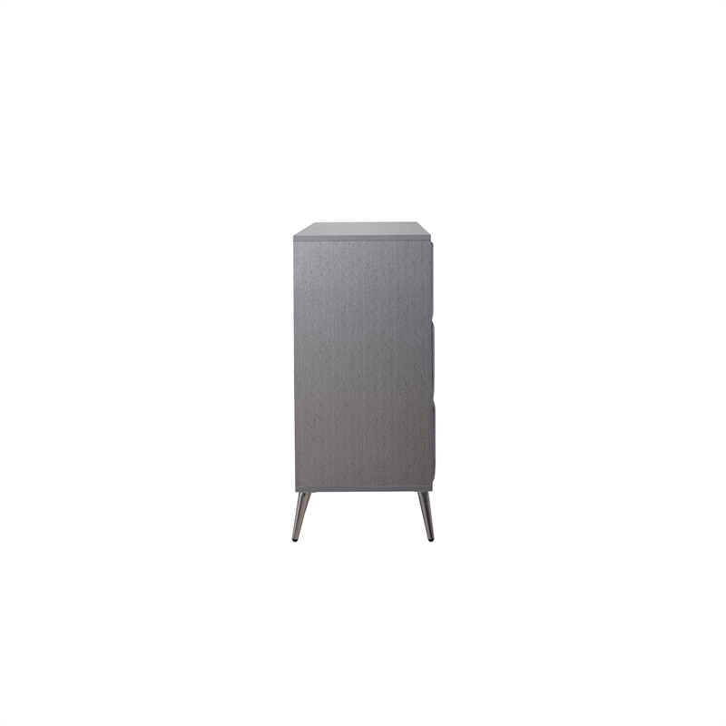 New Classic Furniture Kailani Contemporary Wood 6-Drawer Dresser in Gray