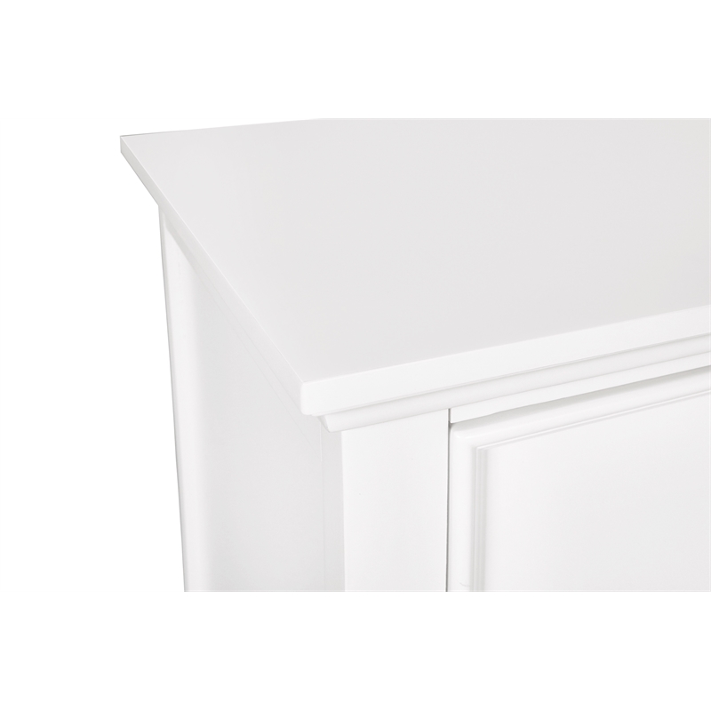New Classic Furniture Tamarack Solid Wood 2-Drawer Nightstand in White