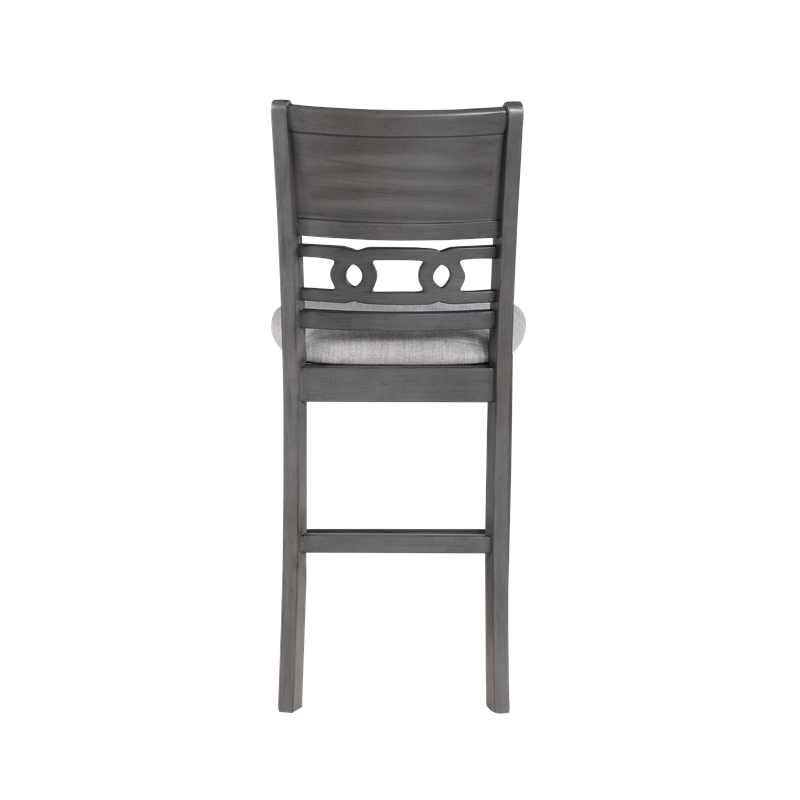 New Classic Furniture Gia Solid Wood Counter Chair in Gray (Set of 4)