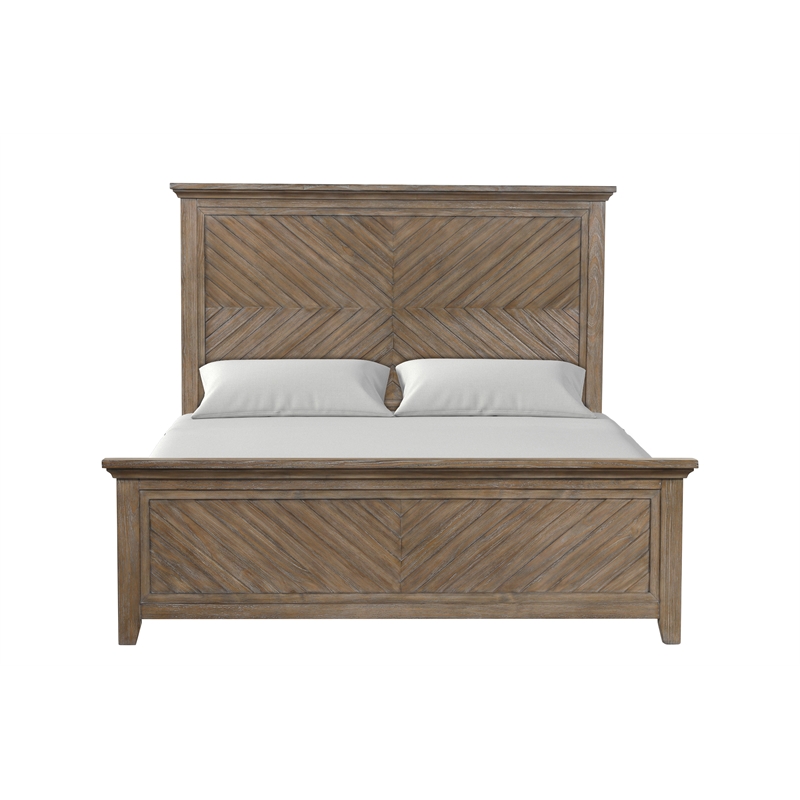 New Classic Furniture Tybee Solid Wood Queen Bed in Sand Finish