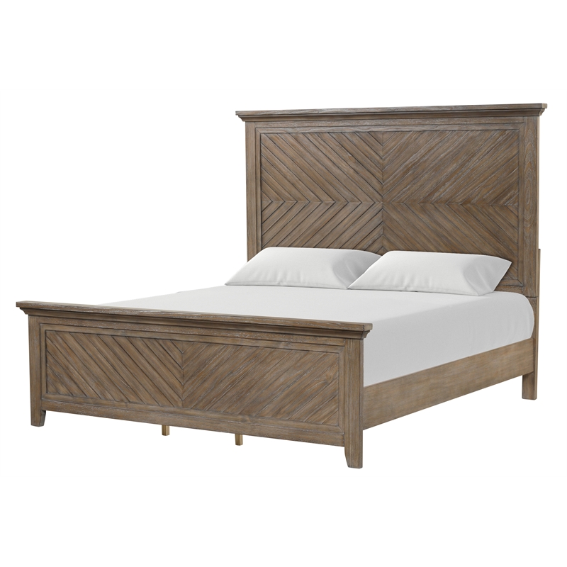 New Classic Furniture Tybee Solid Wood Queen Bed in Sand Finish