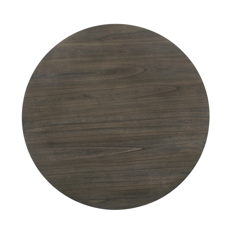 New Classic Furniture Maisie 5-Piece Solid Wood Round Table Set in White/Brown