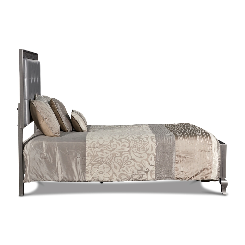 New Classic Furniture Park Imperial Wood Full Bed in Pewter Finish