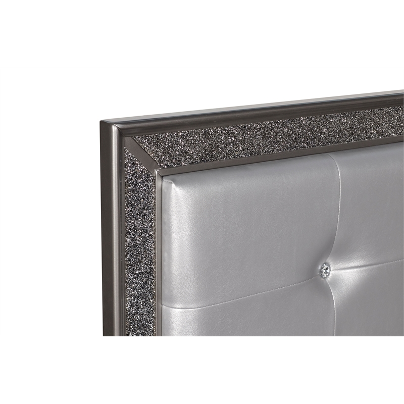 New Classic Furniture Park Imperial Wood Full Bed in Pewter Finish