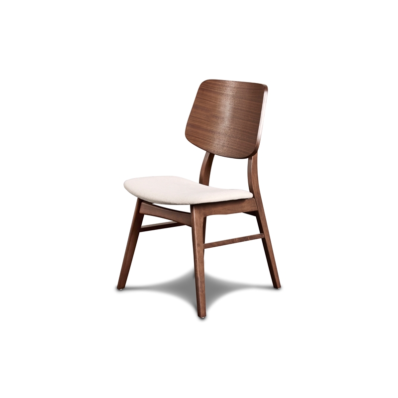 New Classic Furniture Oscar Solid Wood Dining Chair in Walnut (Set of 6)