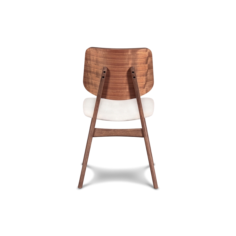 New Classic Furniture Oscar Solid Wood Dining Chair in Walnut (Set of 4)