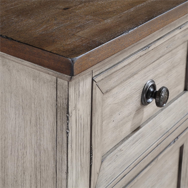 New Classic Furniture Mariana Solid Wood 5-Drawer Chest in Vintage Cream