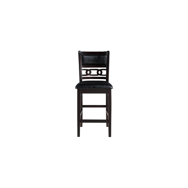 New Classic Furniture Gia Solid Wood Counter Chair in Ebony (Set of 4)