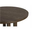 New Classic Furniture Cityscape Solid Wood Round Dining Table in Walnut