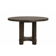 New Classic Furniture Cityscape Solid Wood Round Dining Table in Walnut