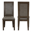 New Classic Furniture Cityscape Solid Wood Dining Chair in Walnut