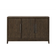 New Classic Furniture Cityscape Solid Wood Buffet & Sideboard Server in Walnut
