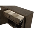 New Classic Furniture Cityscape Solid Wood Buffet & Sideboard Server in Walnut