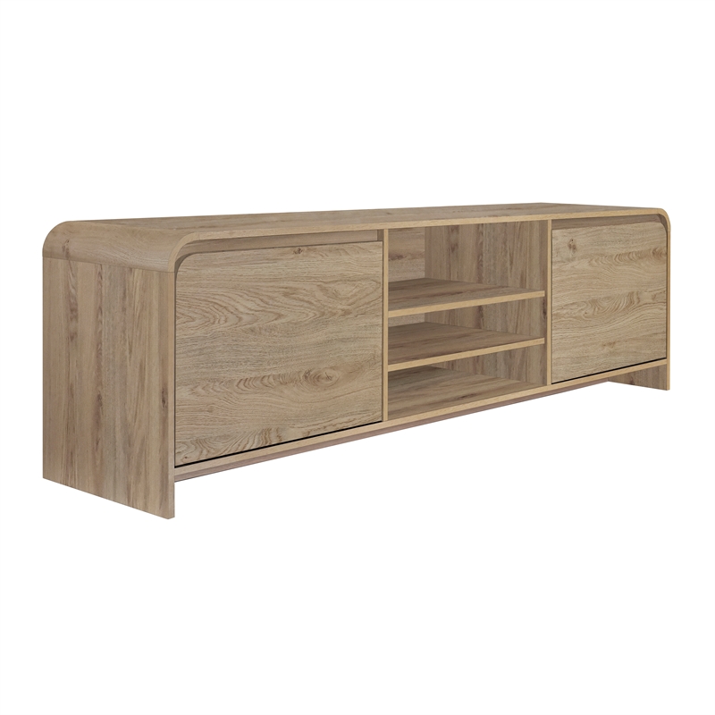 New Classic Furniture Mara Wood TV Console for TVs up to 82