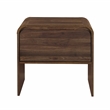 New Classic Furniture Mara Wood 1-Drawer End Table/Bedside Table in Walnut