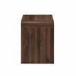 New Classic Furniture Mara Wood 1-Drawer End Table/Bedside Table in Walnut