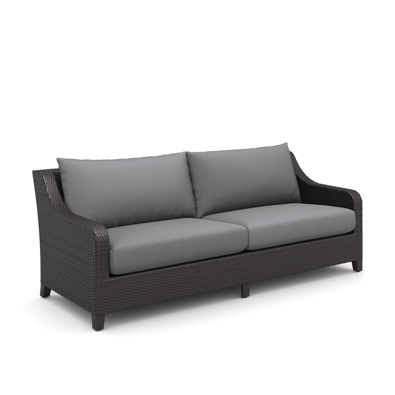 New Classic Furniture Skye 2-piece Fabric Sofa and Coffee Table Set in Gray