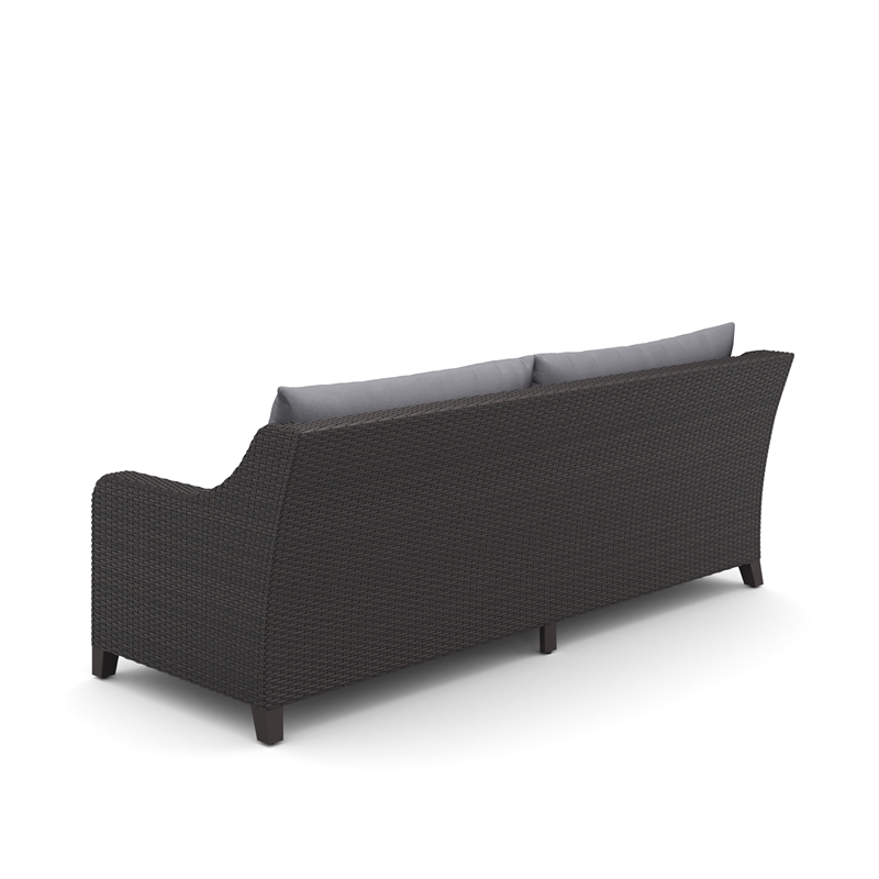 New Classic Furniture Skye 2-piece Fabric Sofa and Coffee Table Set in Gray
